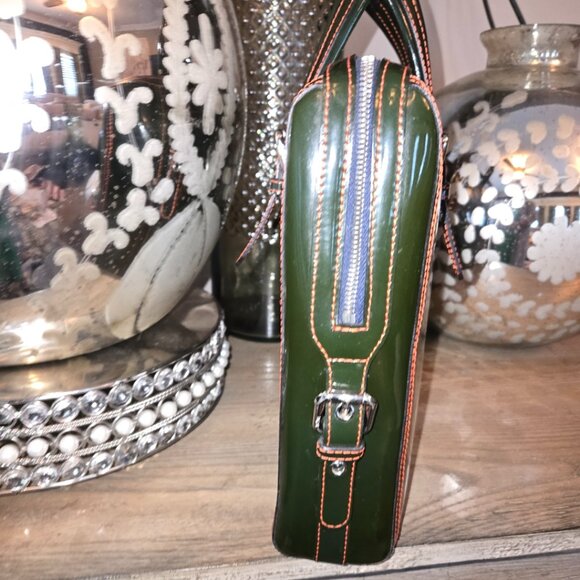 EUC Authentic RARE MCM Vintage Patent Leather Business Bag - Picture 4 of 11